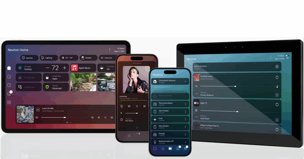 Control4 smart home interfaces