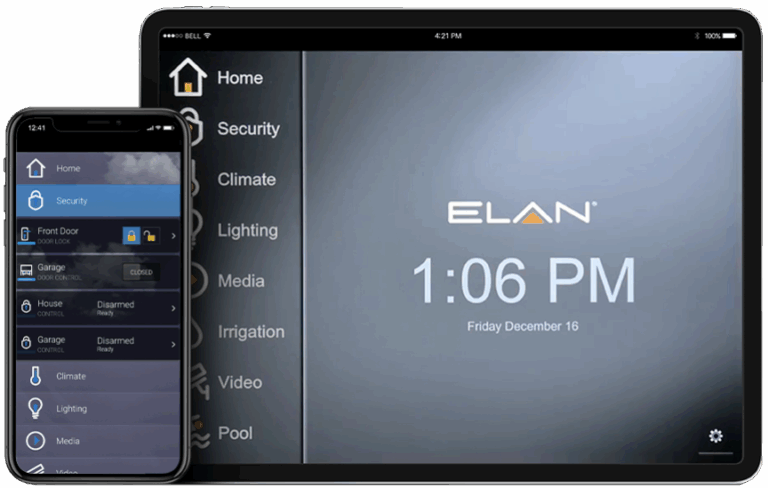 Nice ELAN control on tablet and phone for Northern Colorado homes