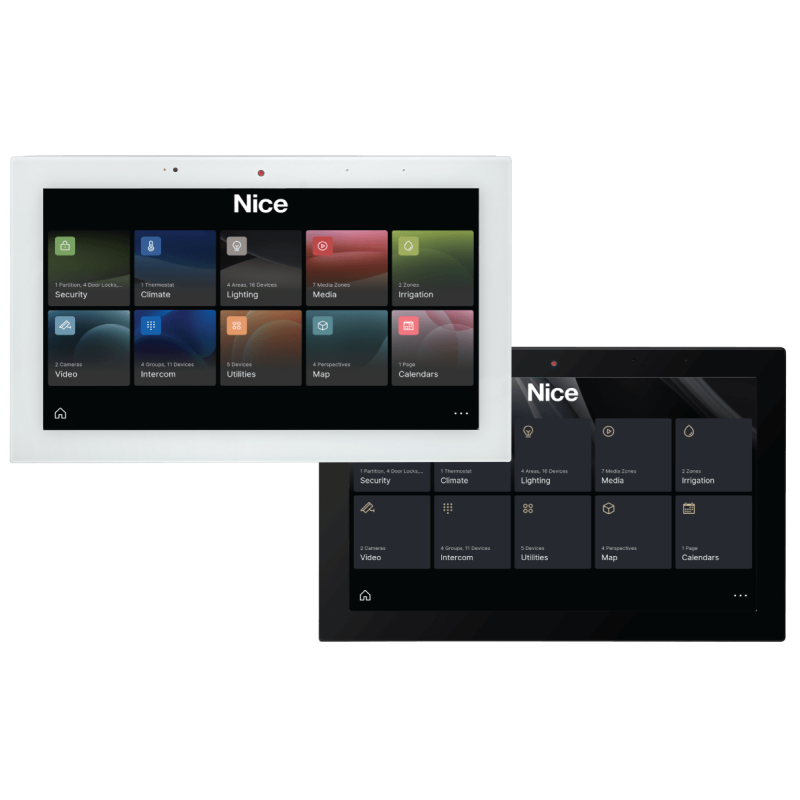 Nice smart home touch screen interfaces