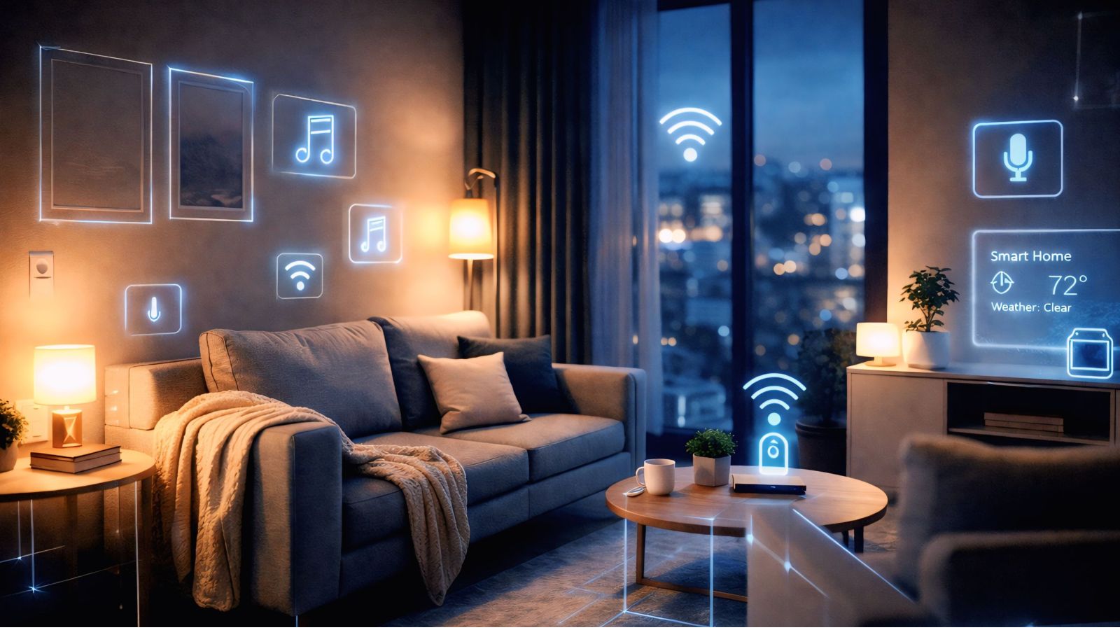 Smart home control interface in a modern Fort Collins living space