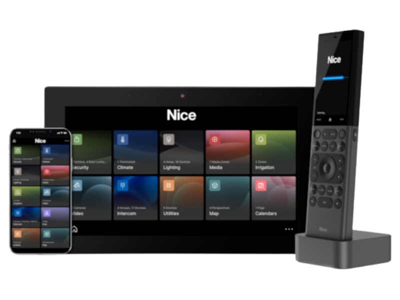 Nice Home Management touch screen interfaces for Fort Collins smart homes